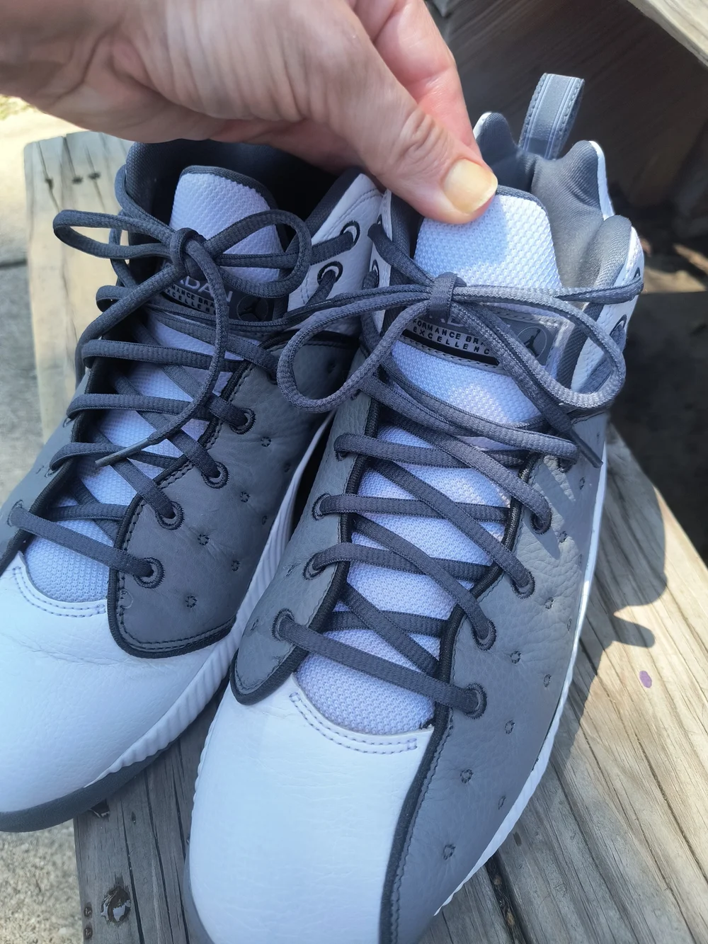 *Like New With box* Jordan Grey and White Mens 10.5